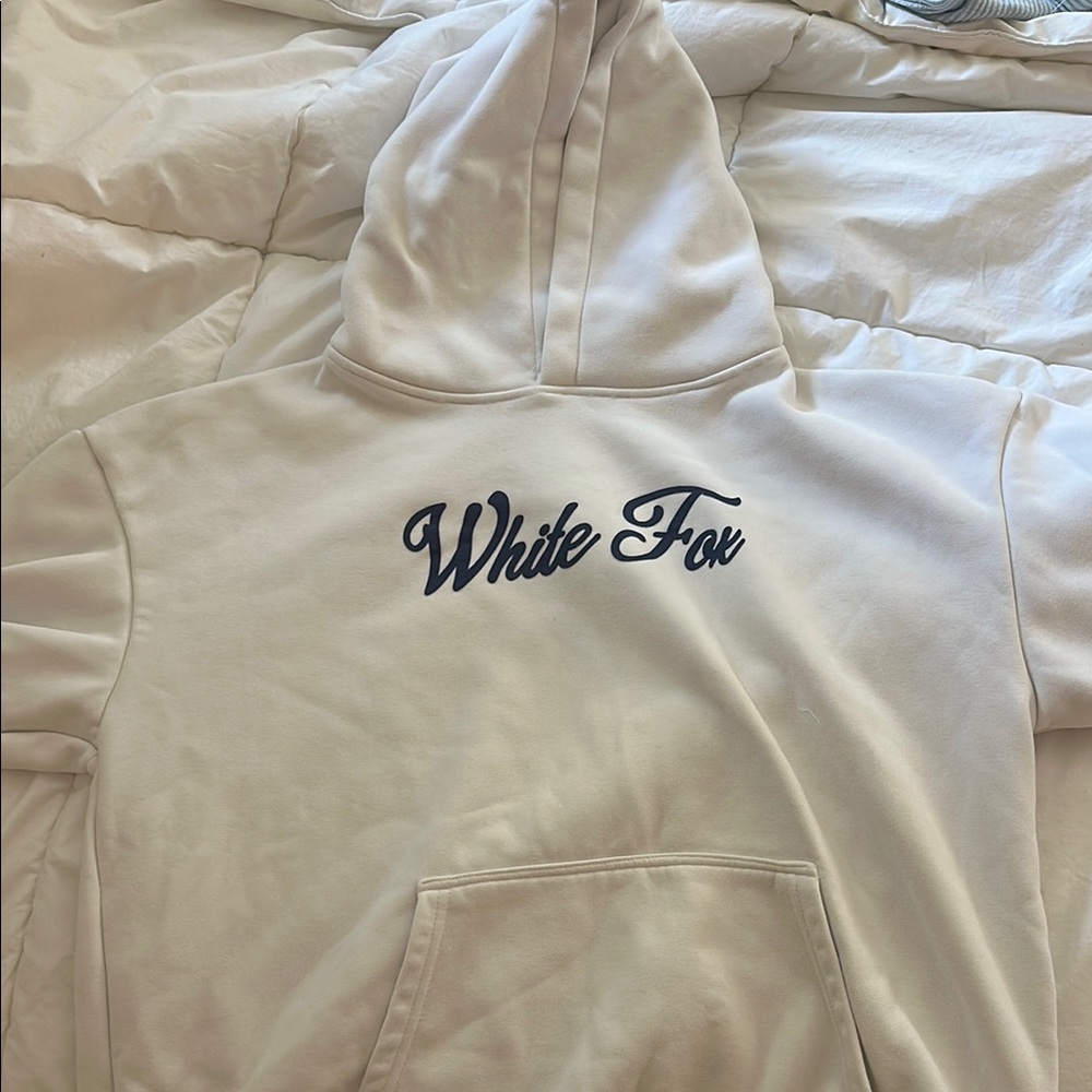 White Fox Boutique Cream Hoodie (M/L)